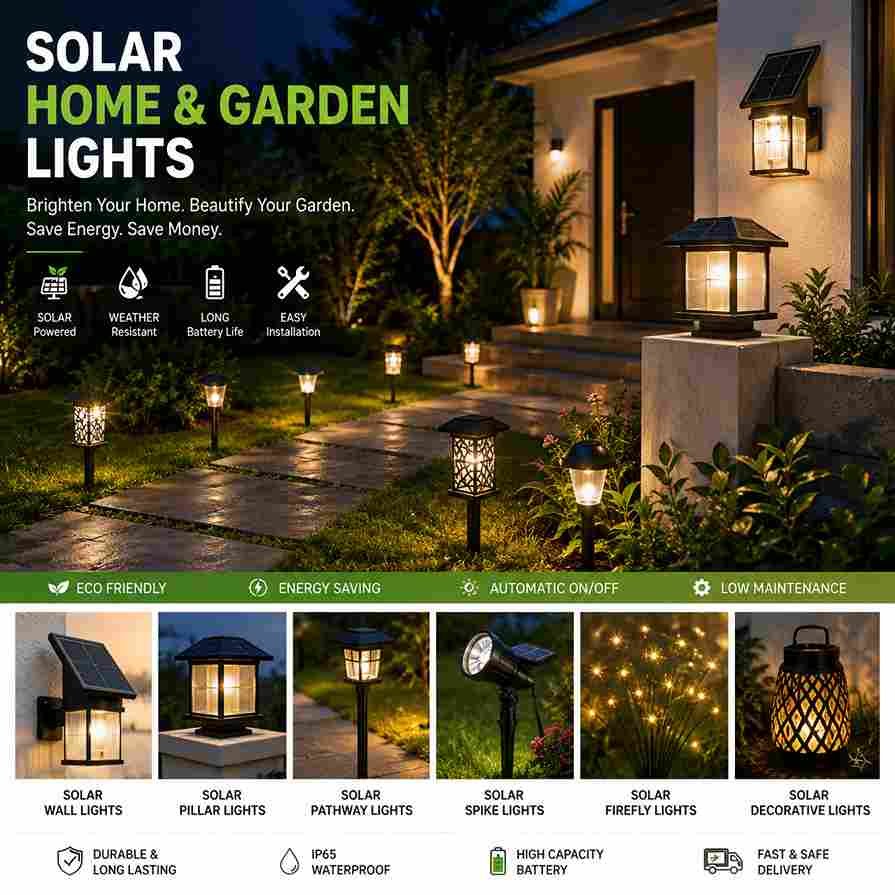 Solar Home & Garden Lights - Solar Wall, Pillar, Pathway & Decorative Outdoor Lights
