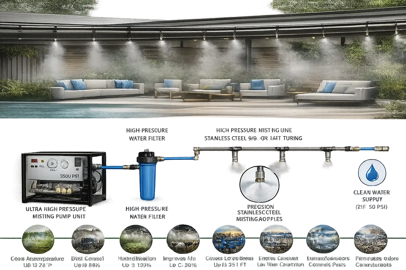 ULTRA HIGH PRESSURE MISTING SYSTEM