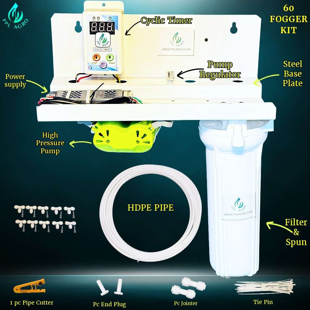 60 Fogger Kitt With Timer & Regulator ( Area 1500 sq ft / 110 mtr )