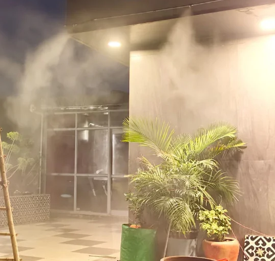 410 Ft Line | 60 Nozzle Power – 4200 sq ft High Pressure Ultra Cooling Misting Solution thumbnail