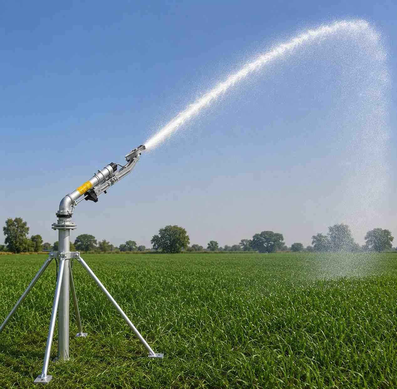 2 Inch Italian Flapper Rain Gun – Heavy Duty 400 FT Diameter Agriculture Sprinkler With Stand thumbnail