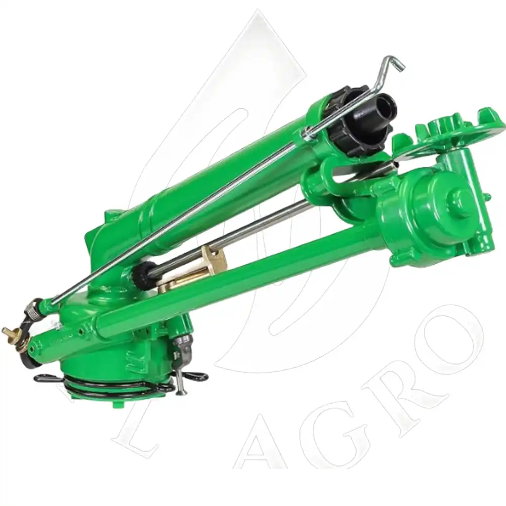 Italian 1.5 Inch Rain Gun Sprinkler – 280 Ft Diameter Coverage | Heavy Duty Gear Driven Agriculture Rain Gun thumbnail
