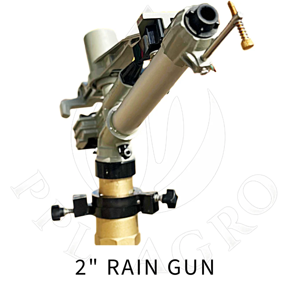 Automatic Flamingo 2 Inch Rain Gun With 4 Leg Double Lock Stand – 260 Ft Diameter Coverage | 3 Nozzle Agriculture Irrigation Rain Gun thumbnail