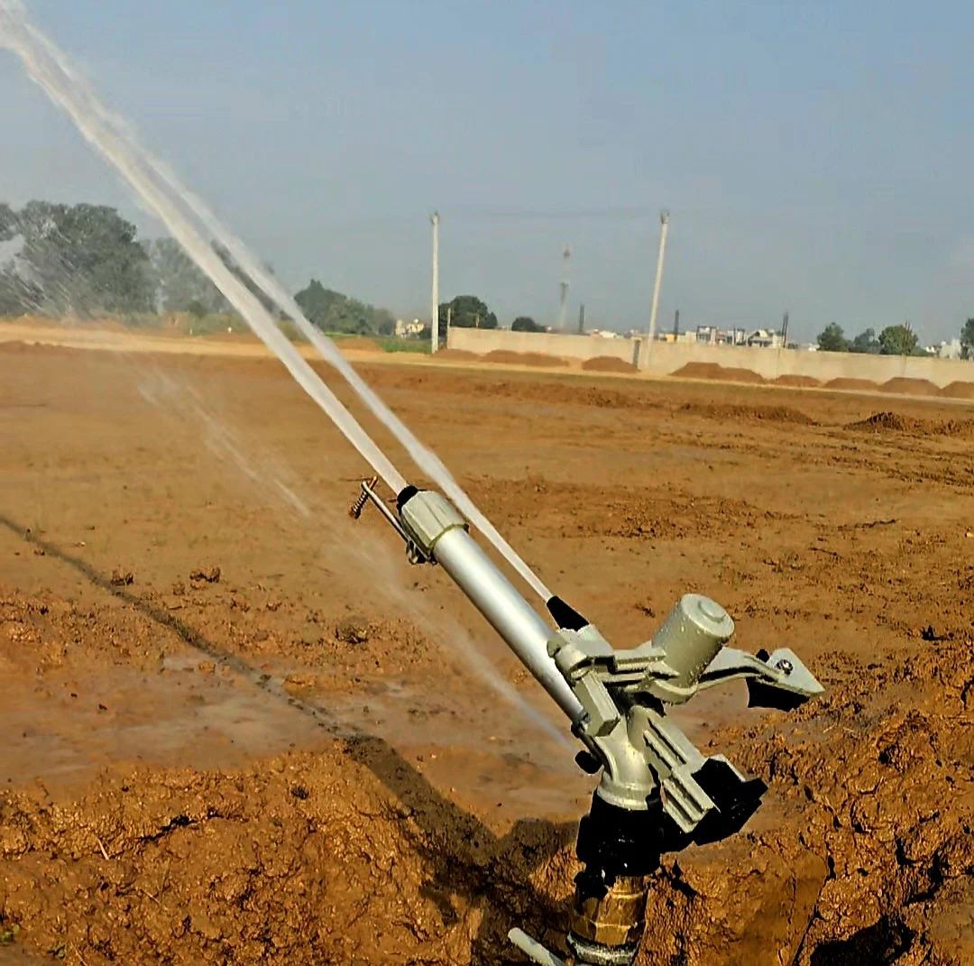 Automatic Flamingo 2 Inch Rain Gun  – 260 Ft Diameter Coverage | 3 Nozzle Agriculture Irrigation Rain Gun thumbnail