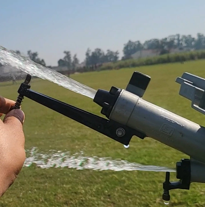 Automatic 1.25 Inch Rain Gun With 4 Leg Stand – 180 Ft Diameter Coverage | Heavy Duty Agriculture Irrigation Rain Gun thumbnail