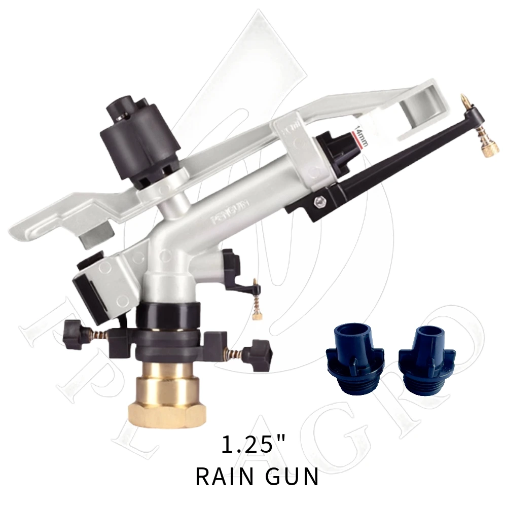 Automatic 1.25 Inch Rain Gun – 180 Ft Diameter Coverage | Heavy Duty Agriculture Irrigation Rain Gun