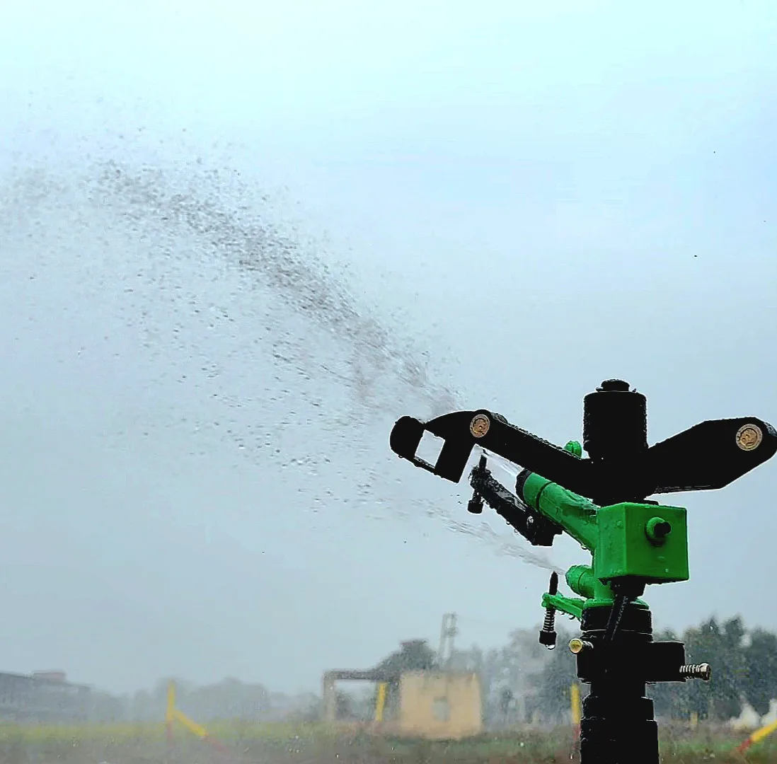 1 Inch Premium PVC Rain Gun With Stand | 160 Ft Diameter Coverage thumbnail