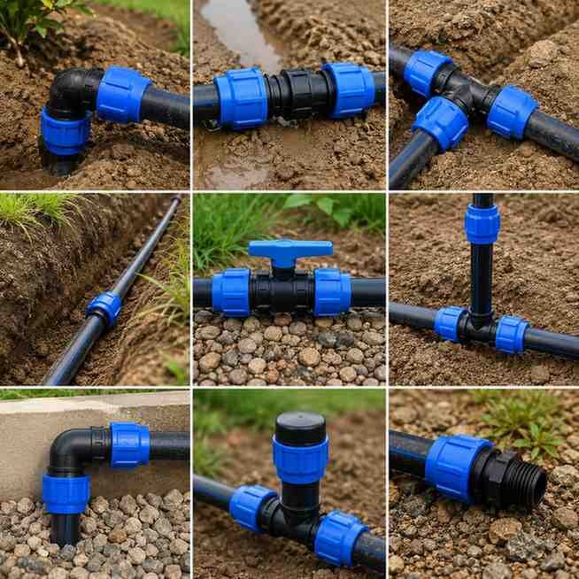 Elbo/Bend Premium HDPE Compression Fittings for Irrigation & Water Supply Systems thumbnail