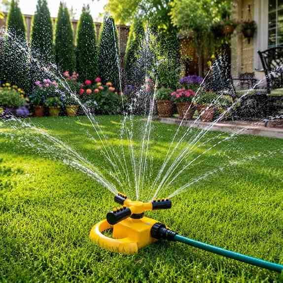 Garden Sprinkler for Lawn Watering – 360° Adjustable Water Spray Sprinkler for Garden & Grass Area product image