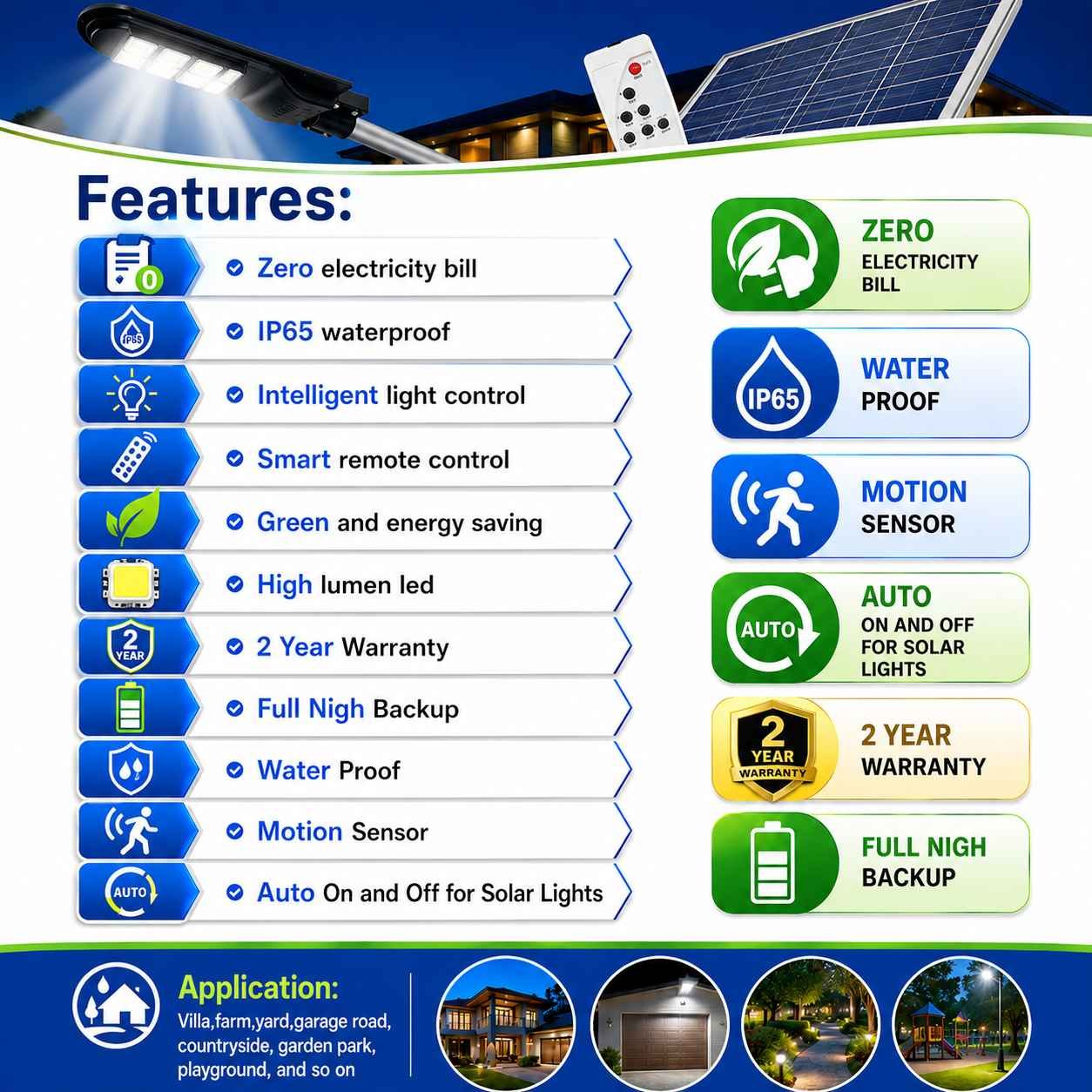 🌞 100W Solar All In One Street Light | LiFePO4 Battery | Radar Motion Sensor | 2 Year Warranty thumbnail
