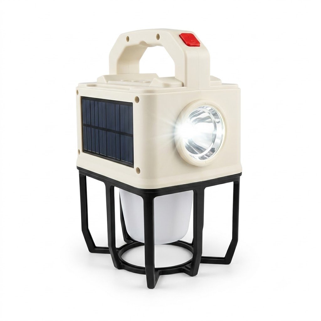3-in-1 Portable Solar Emergency Light: Lantern, Flashlight & Work Light thumbnail