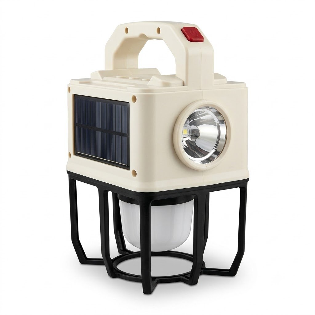 3-in-1 Portable Solar Emergency Light: Lantern, Flashlight & Work Light thumbnail
