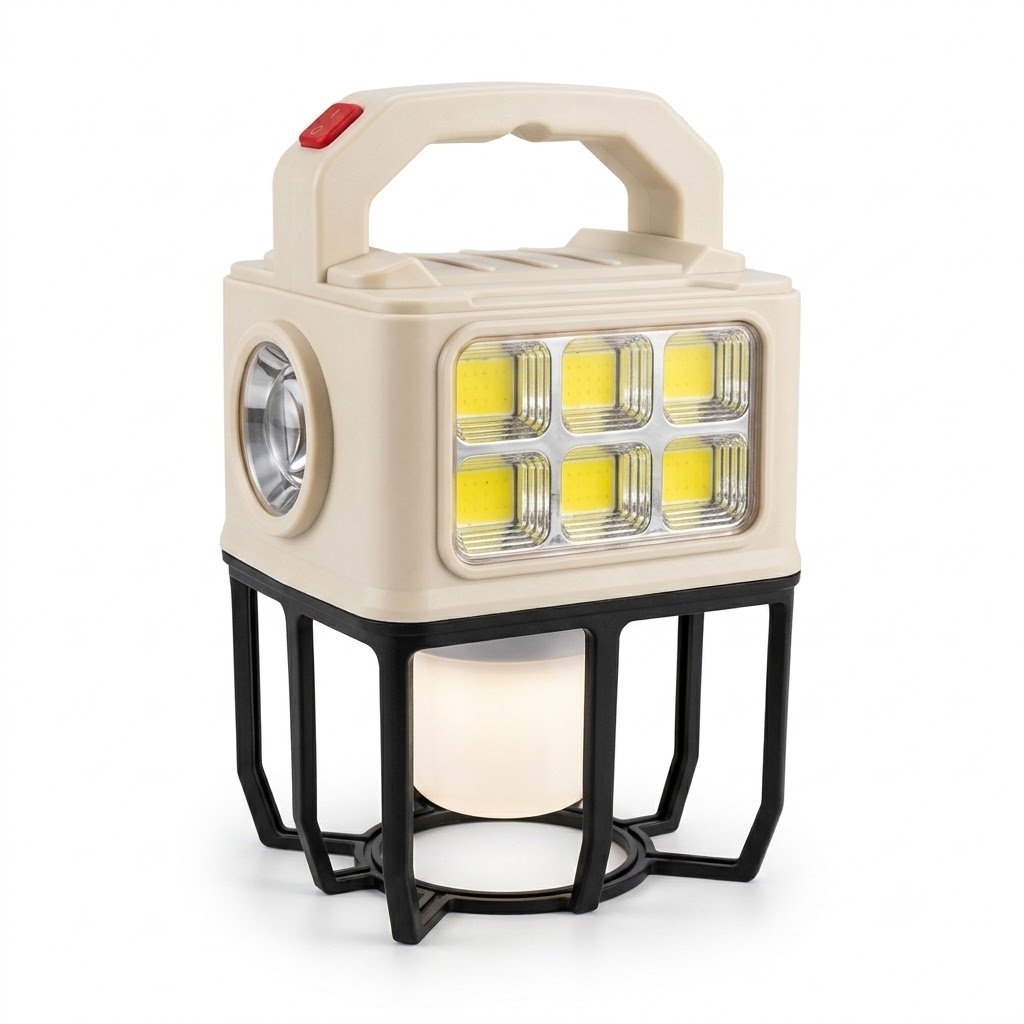 3-in-1 Portable Solar Emergency Light: Lantern, Flashlight & Work Light thumbnail