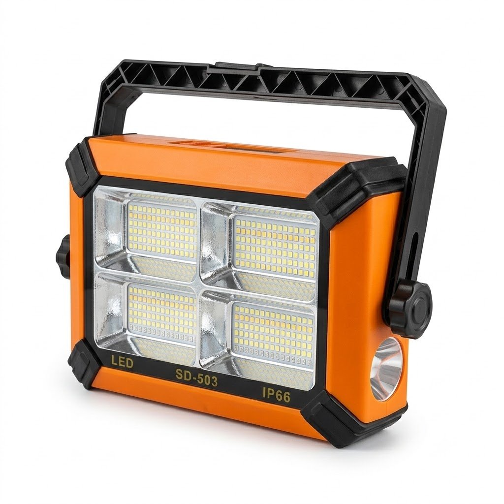 Portable 4-in-1 Magnetic Solar Work Light with Torch & Emergency Mode product image