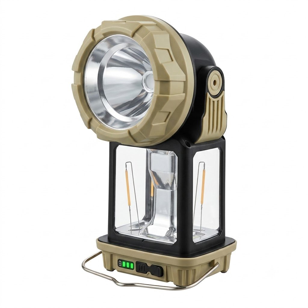 3-in-1 Solar Lantern & Emergency Light with Torch | Rechargeable | Solar + AC Charging thumbnail