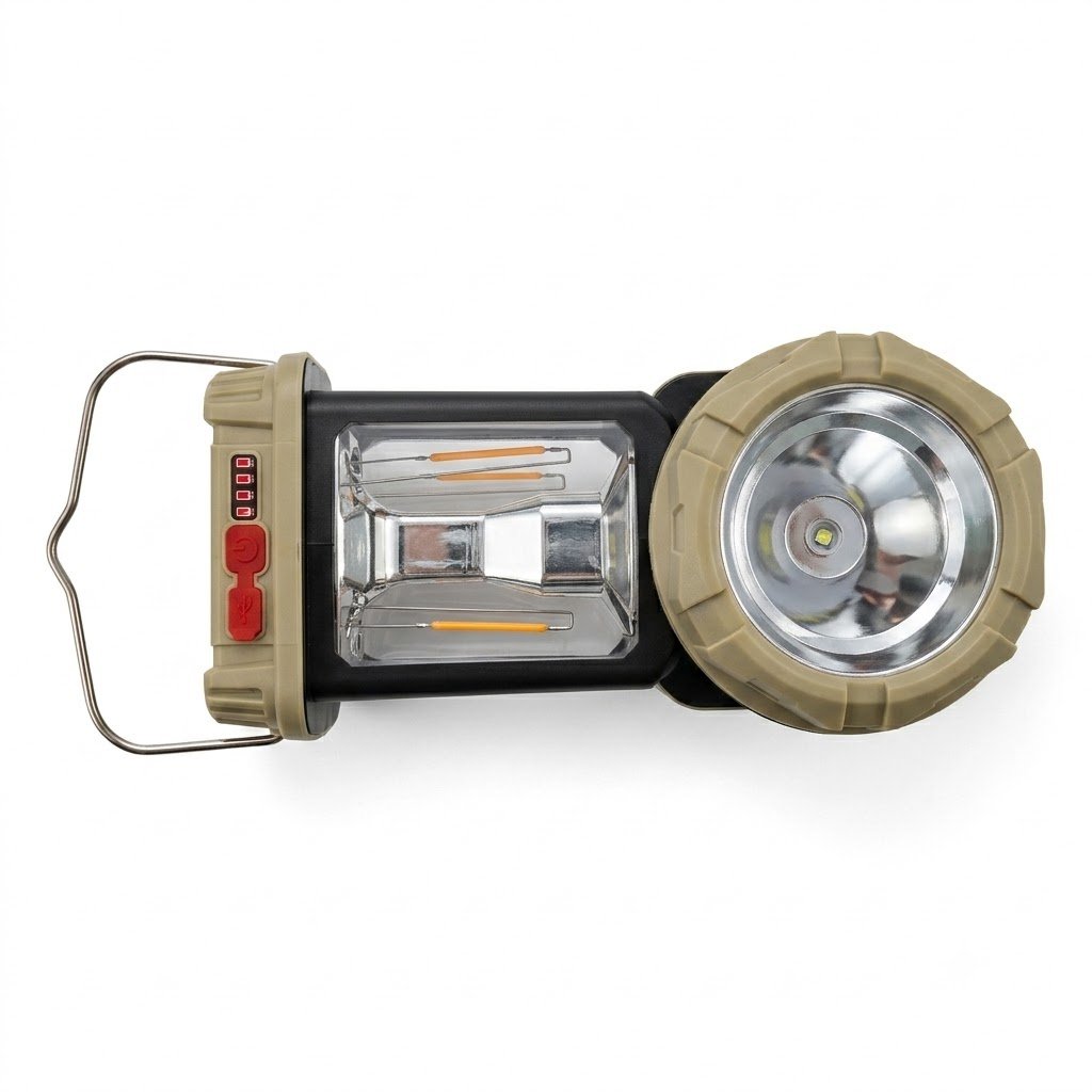3-in-1 Solar Lantern & Emergency Light with Torch | Rechargeable | Solar + AC Charging thumbnail