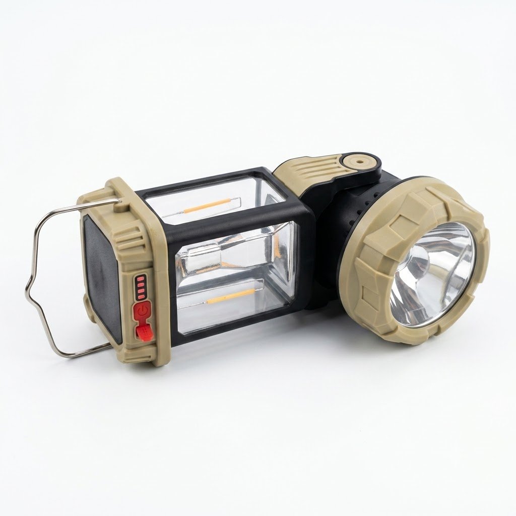 3-in-1 Solar Lantern & Emergency Light with Torch | Rechargeable | Solar + AC Charging product image