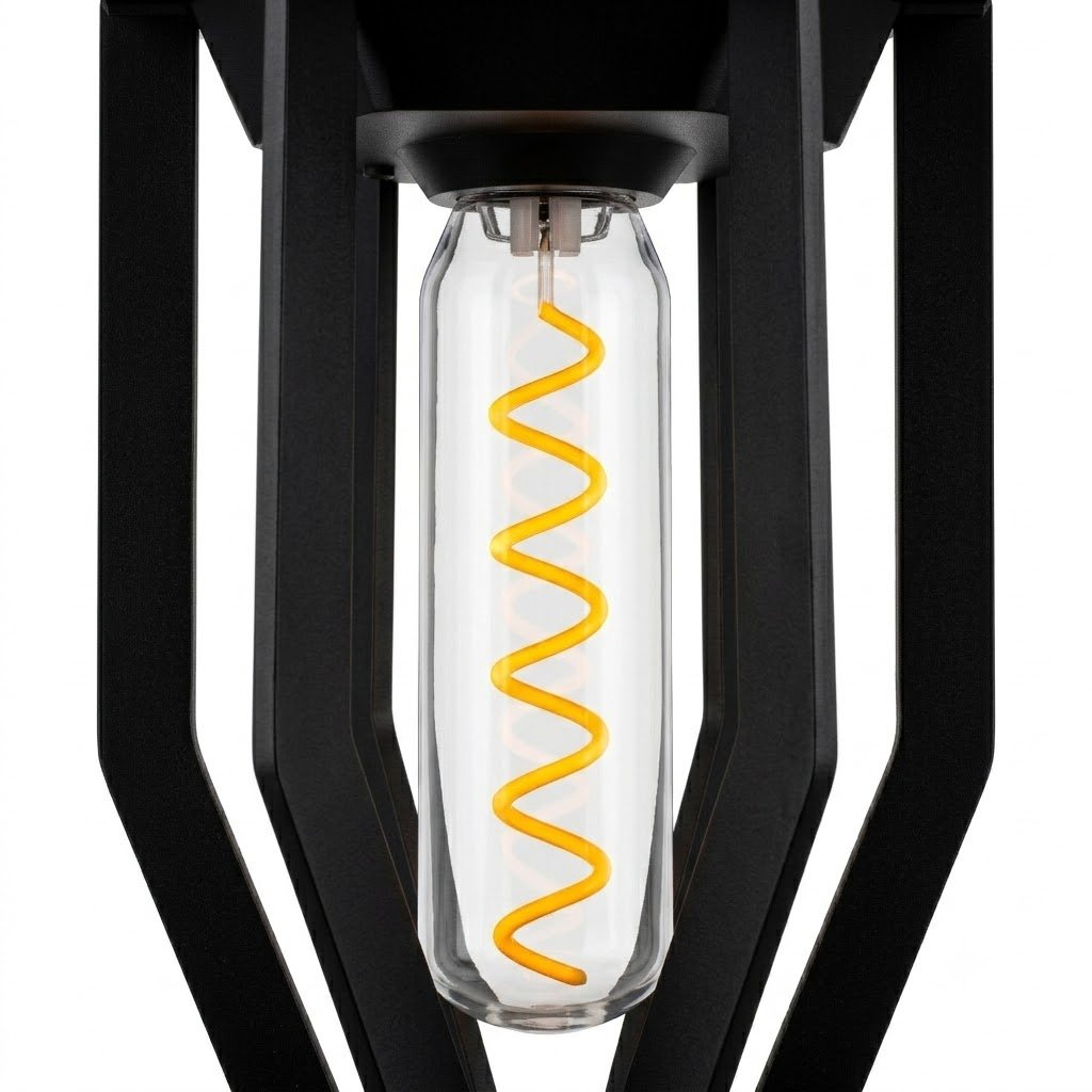 Solar Spiral LED Pillar Light – Vintage Tungsten Warm White, IP65 Waterproof Outdoor Gate & Garden Lamp thumbnail