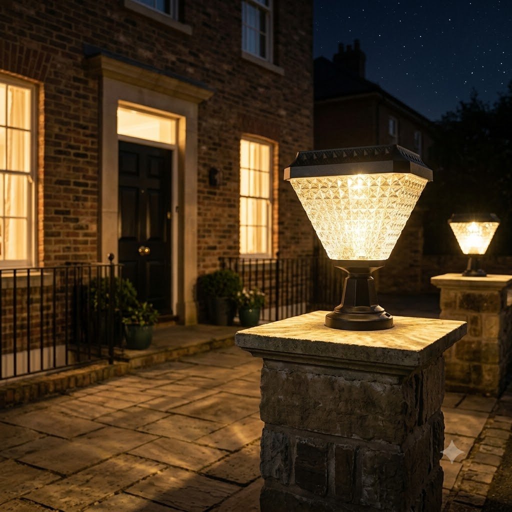 5-in-1 RGB & 3-Color Solar Pillar Light | 10W | Remote Control | Auto ON/OFF product image