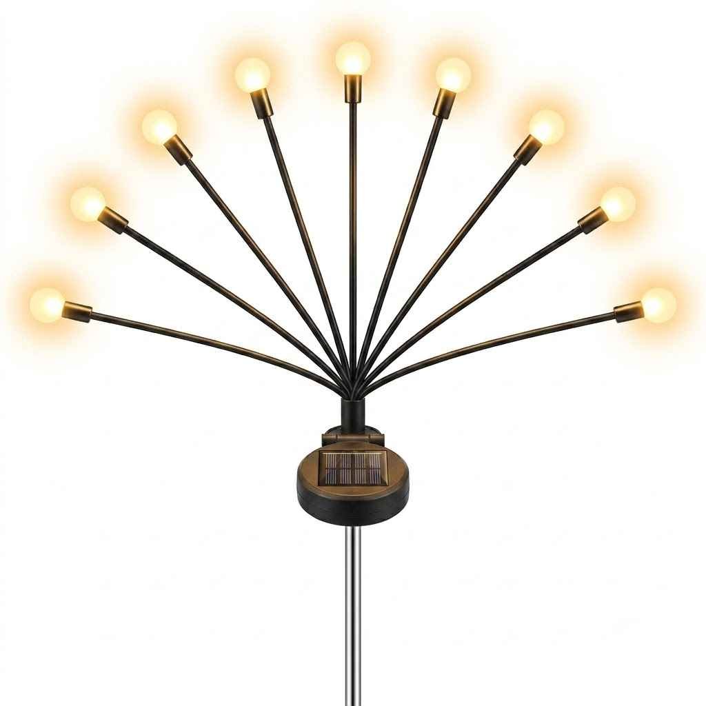 6 LED Fire Fly Solar Garden Light (2 pc ) thumbnail
