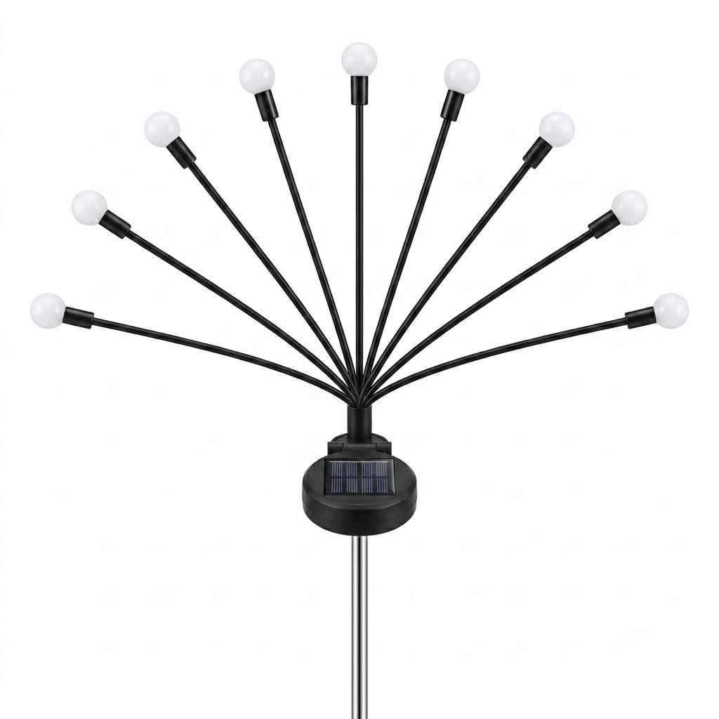 6 LED Fire Fly Solar Garden Light (2 pc ) thumbnail