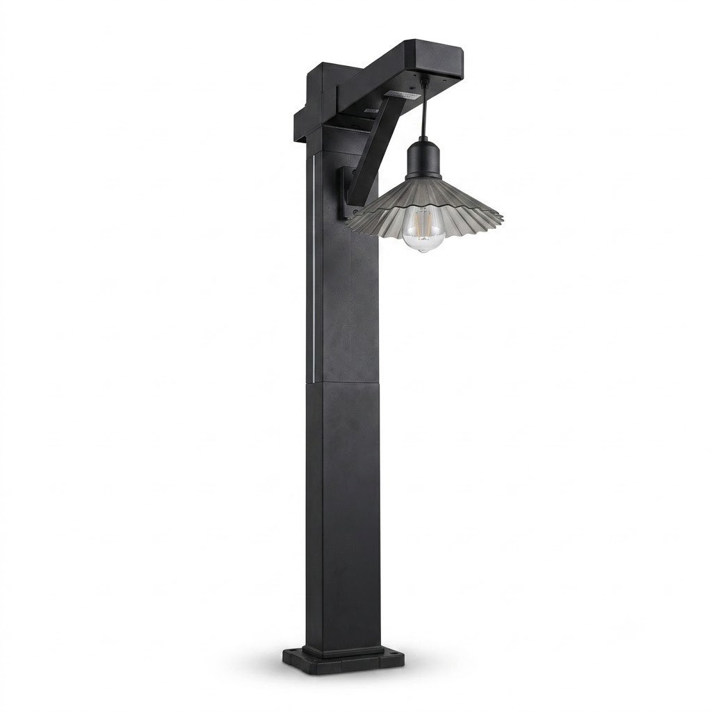 Solar LED Garden Bollard Light – Vintage Tungsten Bulb, Waterproof ( 2 pc ) thumbnail