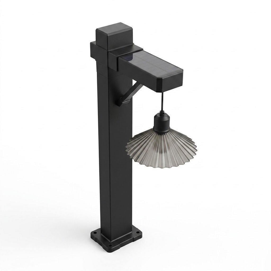 Solar LED Garden Bollard Light – Vintage Tungsten Bulb, Waterproof ( 2 pc ) thumbnail