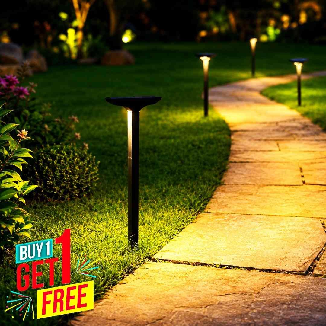 Solar Double Lens Pathway Garden Light ( 2 pc ) product image