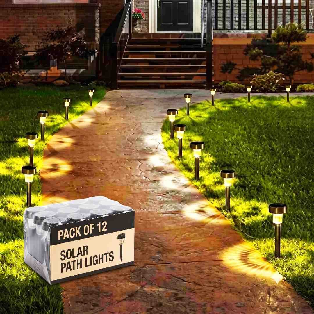 Spike Solar-Style Rechargeable Garden Ground Light ( 12 PC ) product image