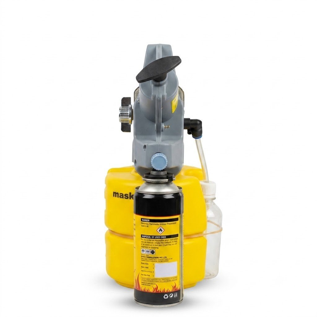 Lightweight 1.5kg Super-3000 Gold thermal fogger with 2L yellow chemical tank thumbnail