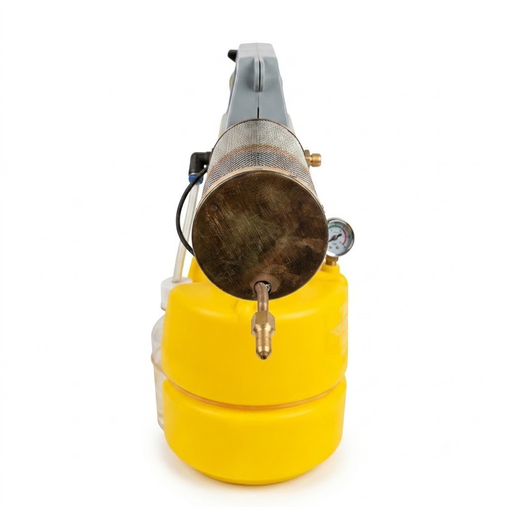 Lightweight 1.5kg Super-3000 Gold thermal fogger with 2L yellow chemical tank thumbnail