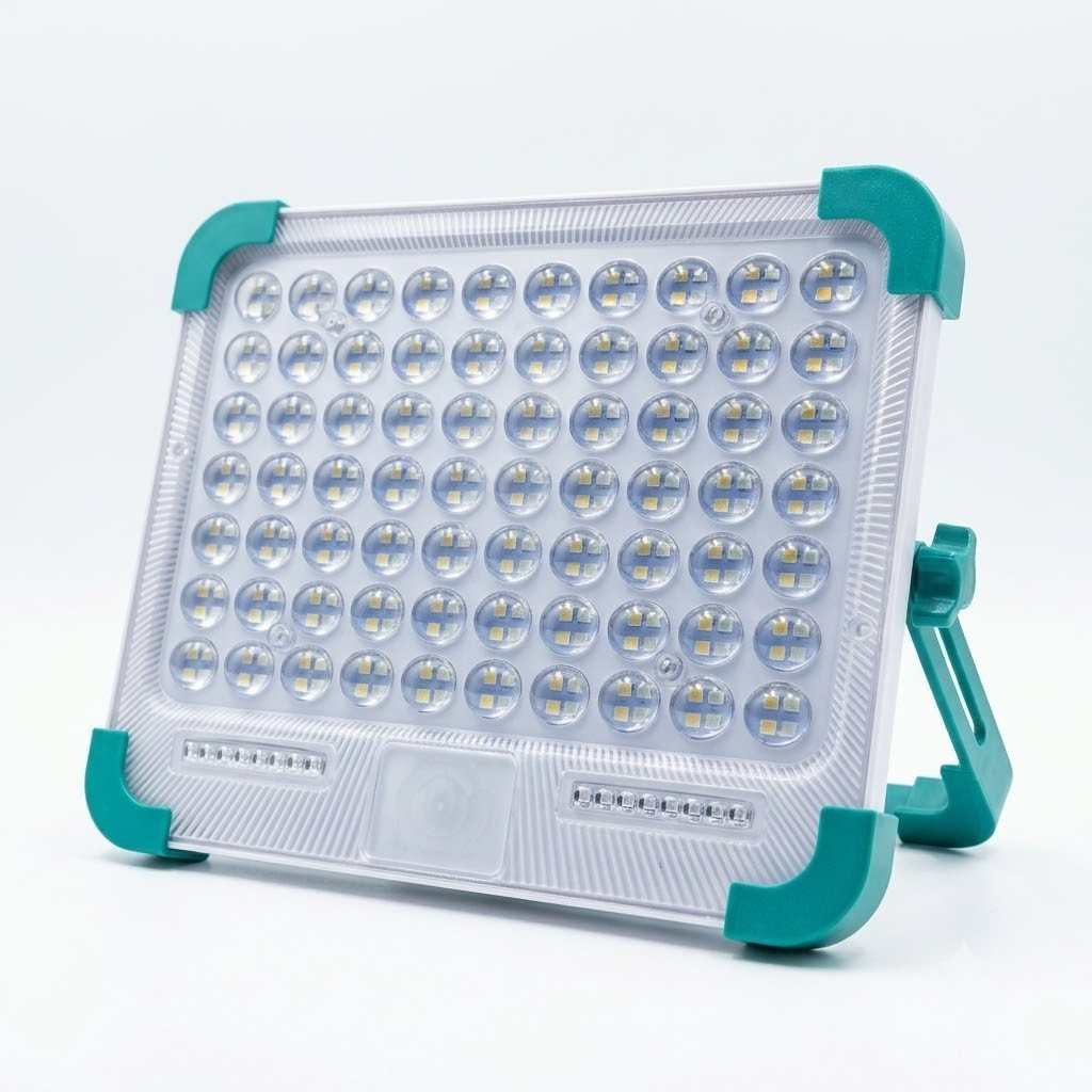 multi-purpose-100w-portable-solar-work-light-for-camping-outdoor-emergency-use-with-power-bank-lens-model