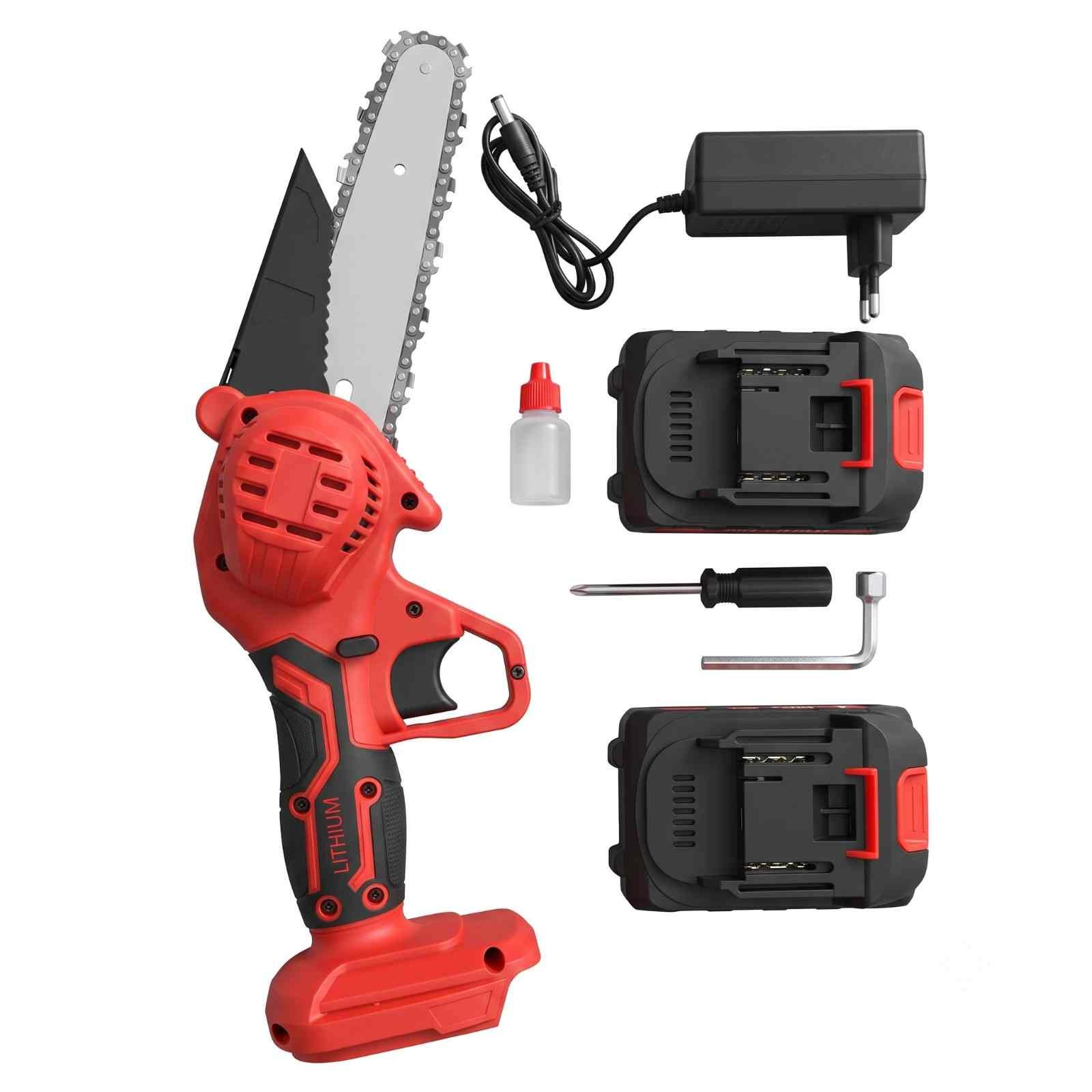 Portable 21V Rechargeable Handheld Chainsaw for Tree Pruning & Wood Cutting product image