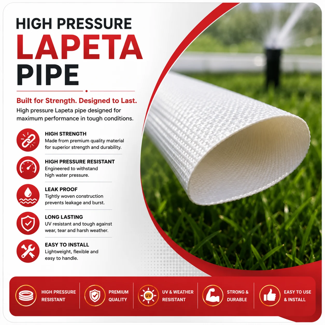 High Pressure Lapeta Pipe