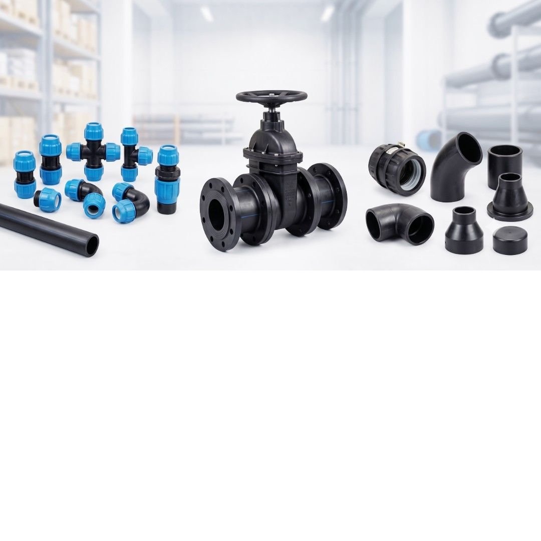 Hdpe Pipe Fittings & Gate Valves